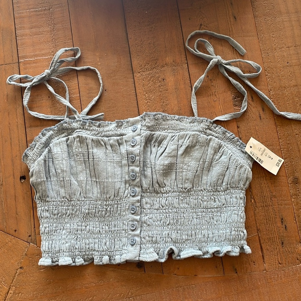 Aeropostale Cropped Tank, blue, M